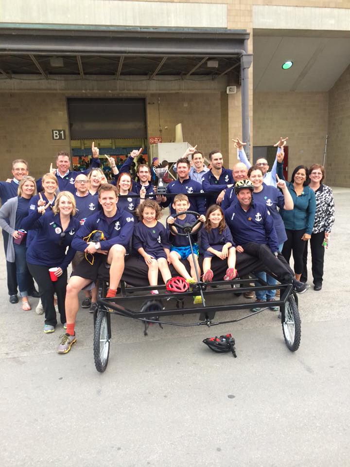 Premier Packaging employees at great bed races in Louisville, KY