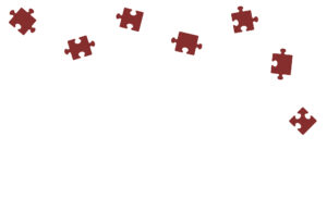 Maroon Puzzle pieces falling