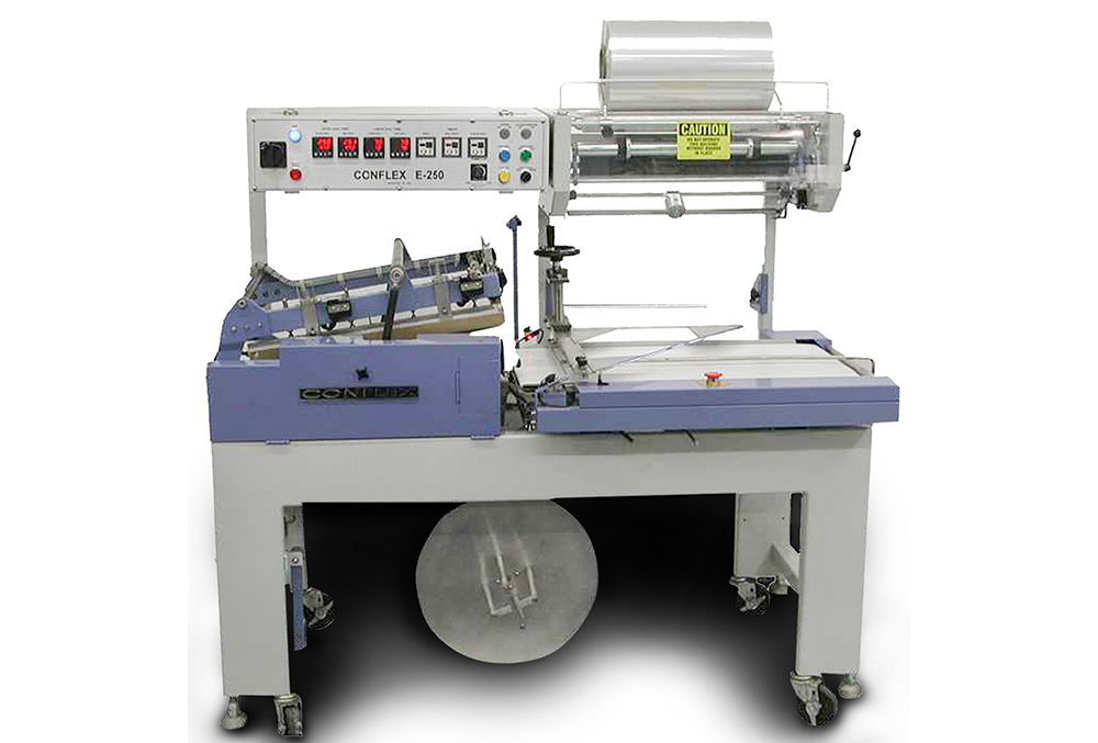Packaging Automation and Equipment - Conflex E-250 L-Bar Sealer; Shrink Wrap Systems; Shrink Wrap; Shrink Wrap Packaging