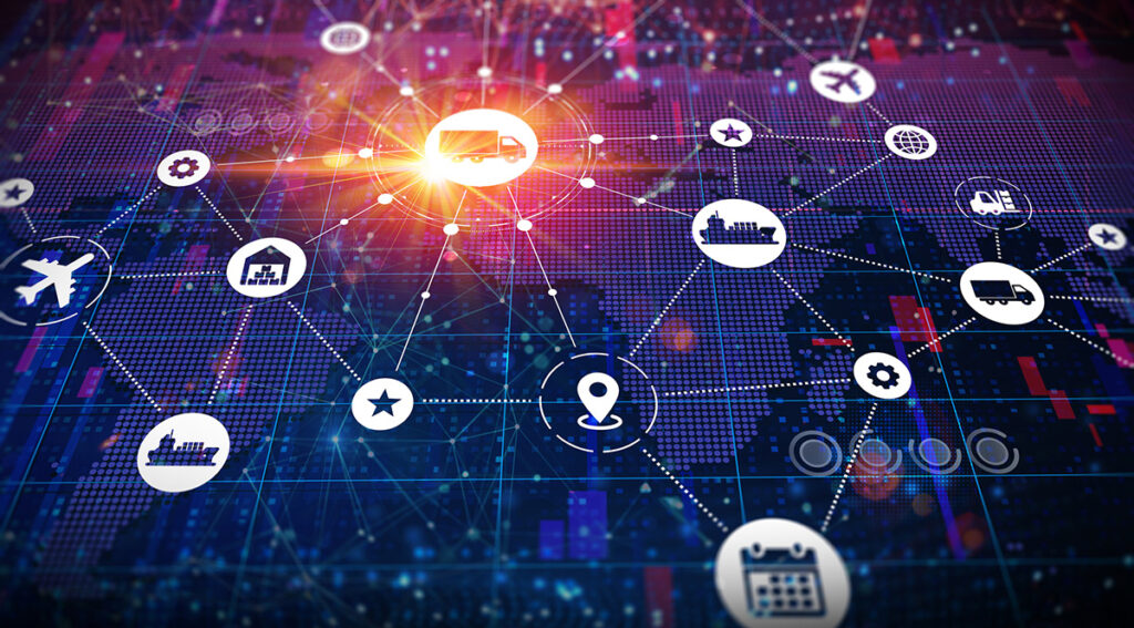 Supply Chain Management - SCM - Conceptual Illustration