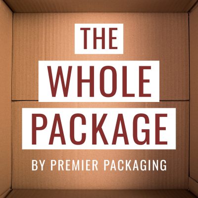 The Whole Package Podcast graphic; corrugated box manufacturers; packaging solutions; packaging distributor;